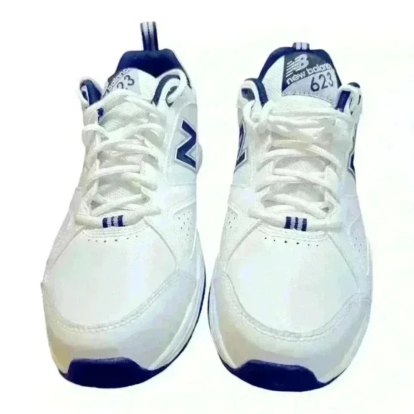 MSRP $105 LIKE NEW Balance Men's Fitness Multisport  Shoes Sz 11 White/NavyBlue - Picture 2 of 15